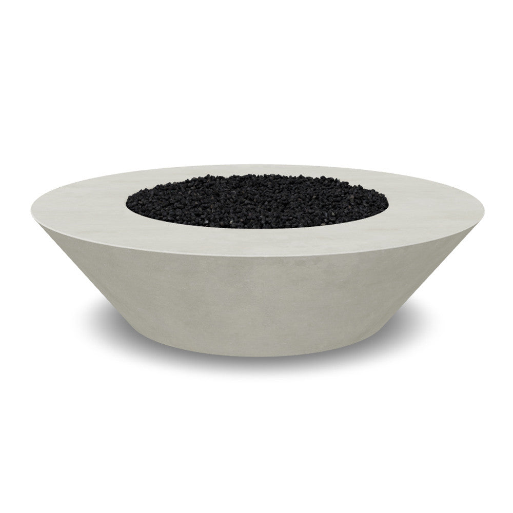 Embarcadero 60" Round Concrete Fire Bowl – Large Outdoor Gas Fire Pit (65,000–125,000 BTU)