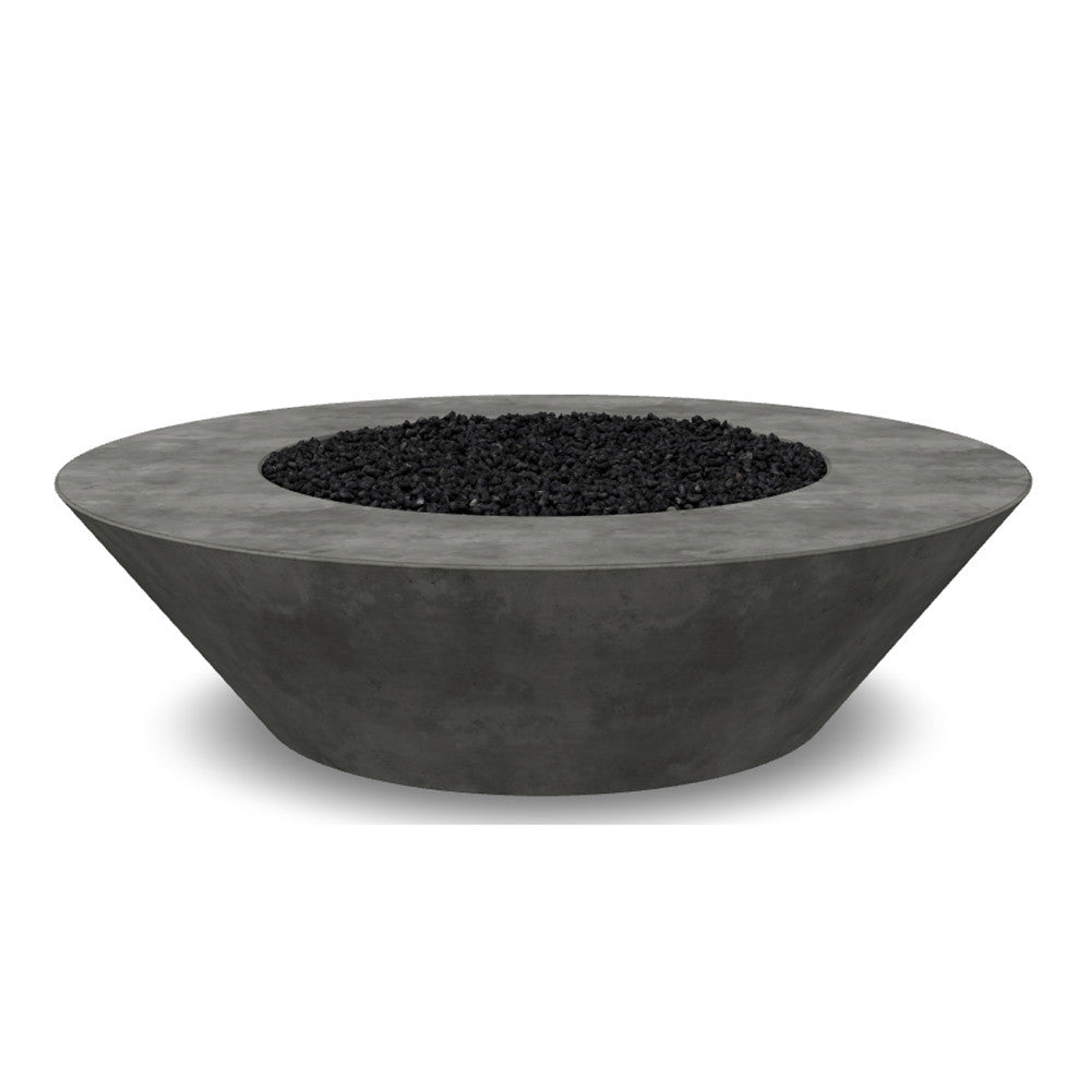 Embarcadero 60" Round Concrete Fire Bowl – Large Outdoor Gas Fire Pit (65,000–125,000 BTU)