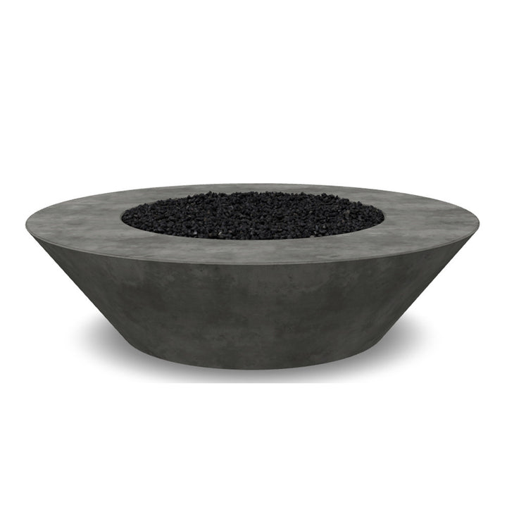 Embarcadero 60" Round Concrete Fire Bowl – Large Outdoor Gas Fire Pit (65,000–125,000 BTU)