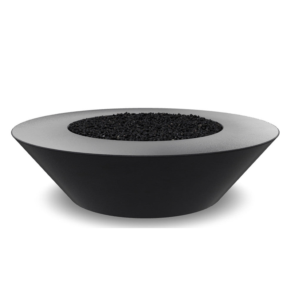 Embarcadero 60" Round Concrete Fire Bowl – Large Outdoor Gas Fire Pit (65,000–125,000 BTU)