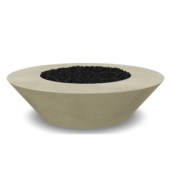 Embarcadero 60" Round Concrete Fire Bowl – Large Outdoor Gas Fire Pit (65,000–125,000 BTU)