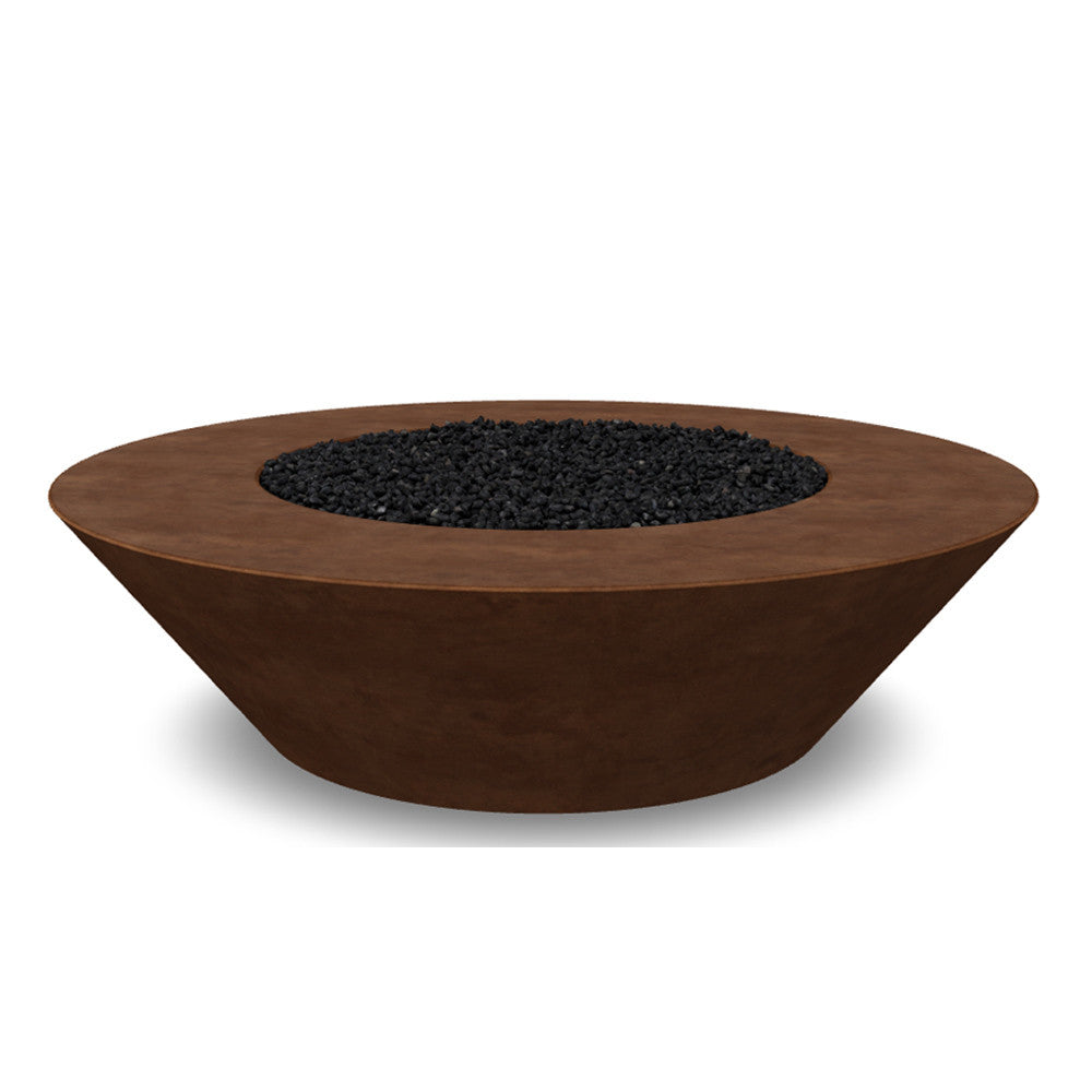 Embarcadero 60" Round Concrete Fire Bowl – Large Outdoor Gas Fire Pit (65,000–125,000 BTU)