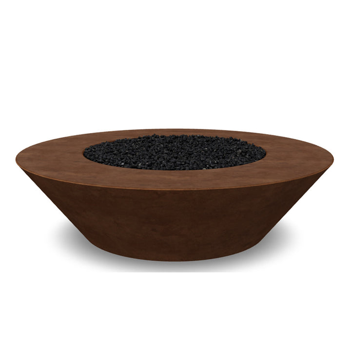 Embarcadero 60" Round Concrete Fire Bowl – Large Outdoor Gas Fire Pit (65,000–125,000 BTU)