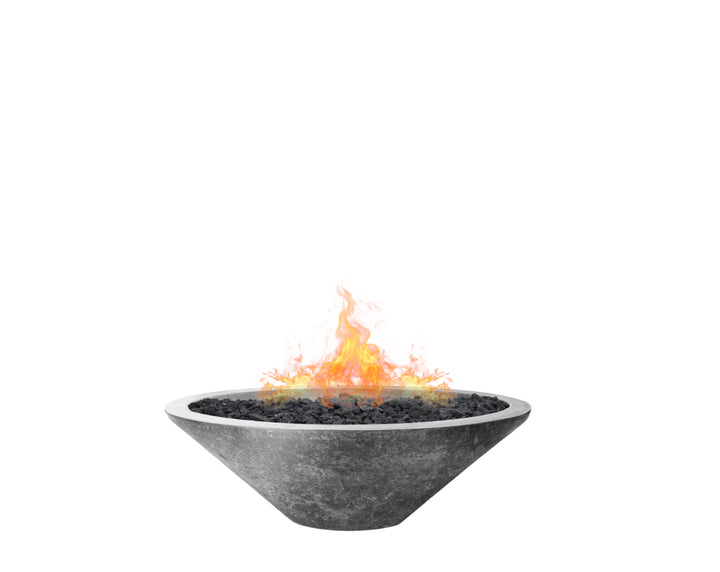 Embarcadero 48" Round Concrete Fire Bowl – 65,000 BTU Outdoor Gas Fire Pit