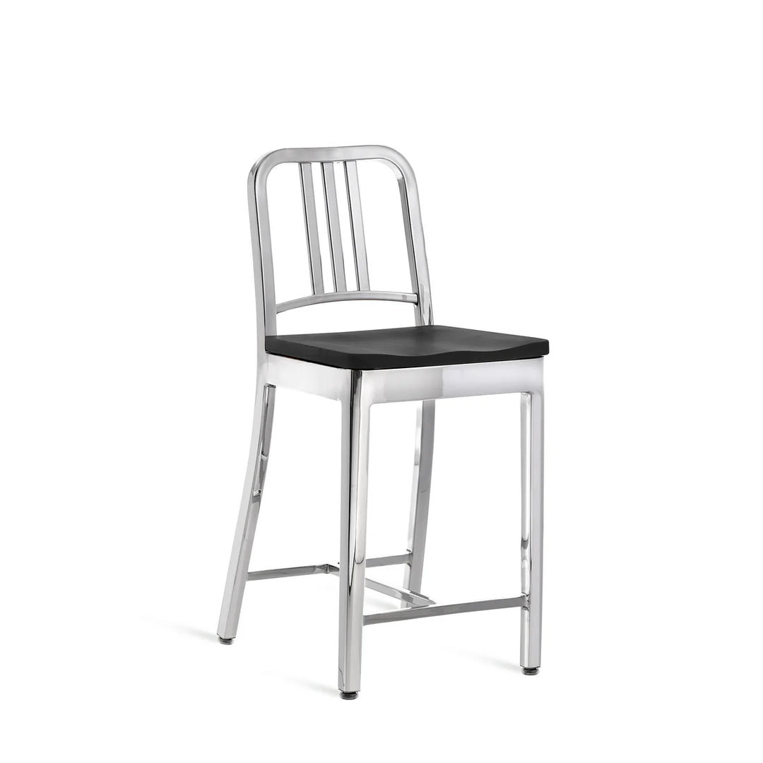 Emeco 1104 Navy Stool Hand Polished