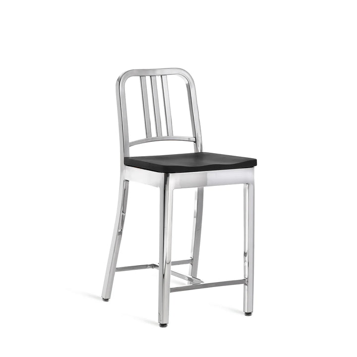 Emeco 1104 Navy Stool Hand Polished