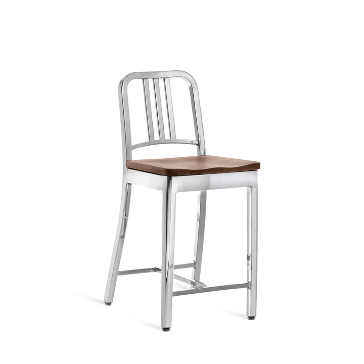 Emeco 1104 Navy Stool Hand Polished