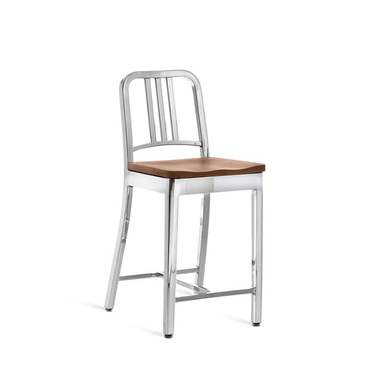 Emeco 1104 Navy Stool Hand Polished