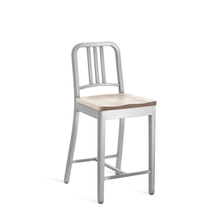 Emeco 1104 Navy Stool Hand Brushed