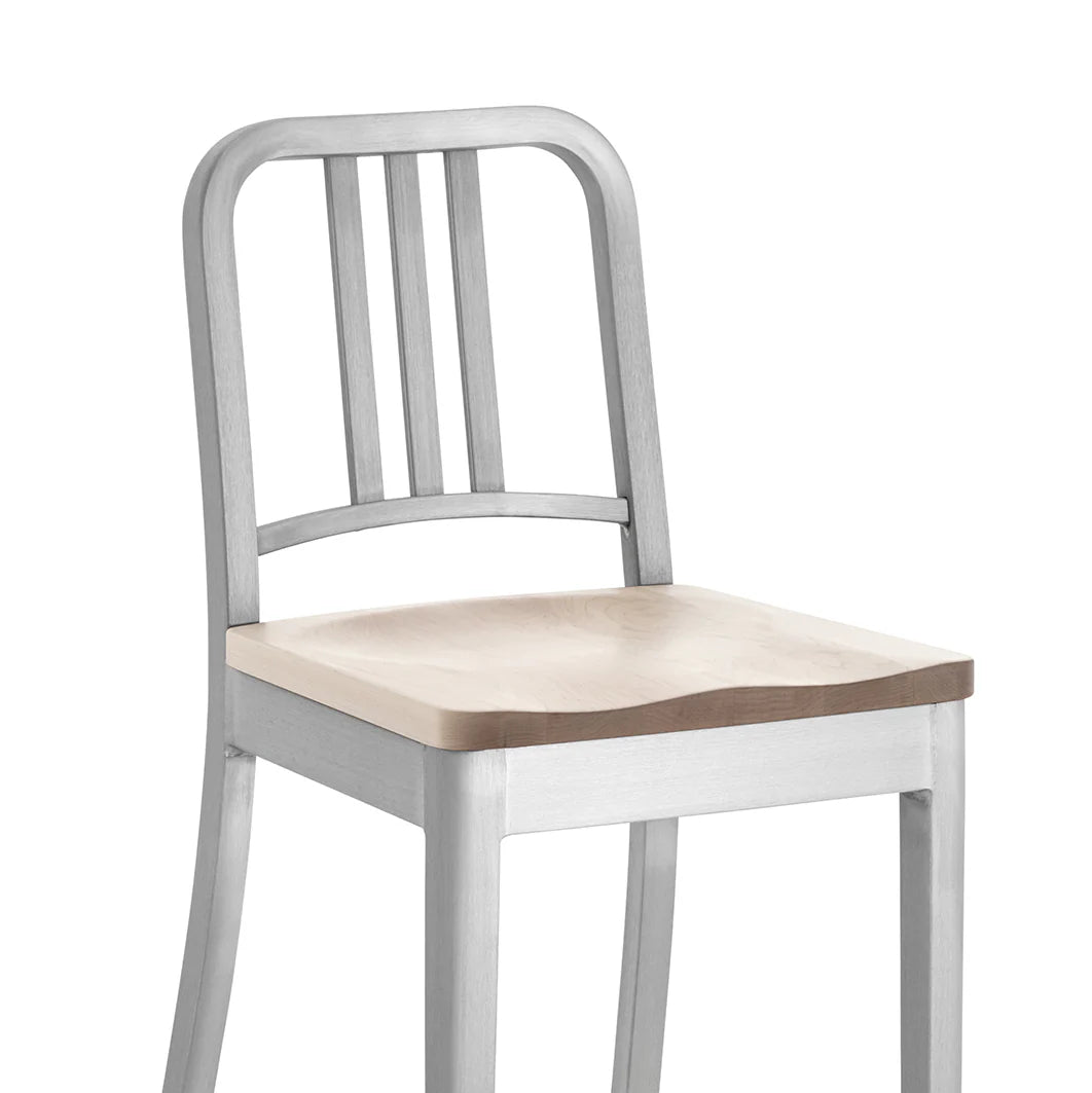 Emeco 1104 Navy Stool Hand Brushed