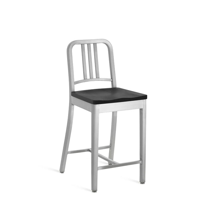 Emeco 1104 Navy Stool Hand Brushed