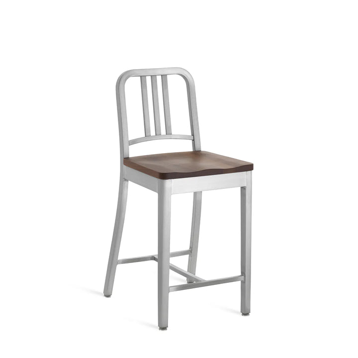 Emeco 1104 Navy Stool Hand Brushed