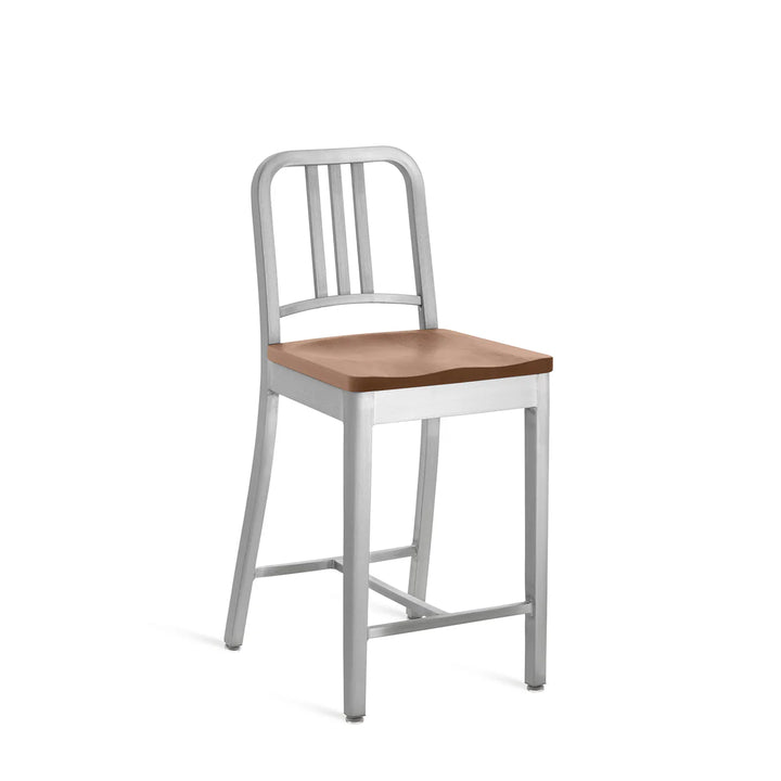 Emeco 1104 Navy Stool Hand Brushed