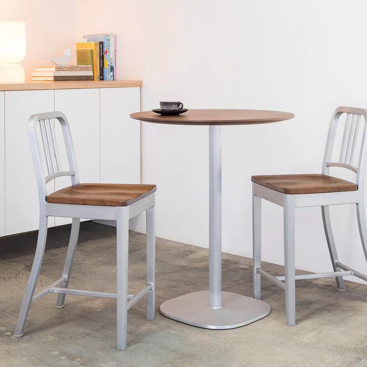 Emeco 1104 Navy Stool Hand Brushed
