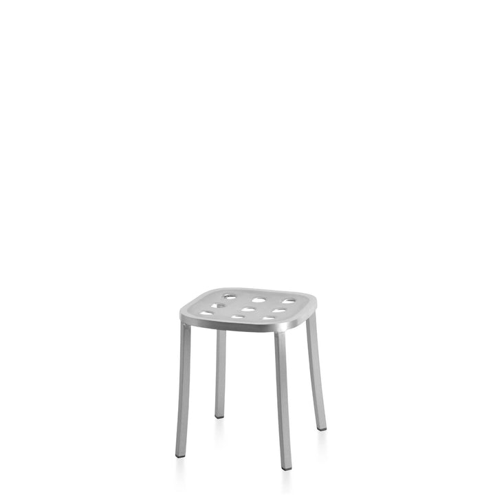 Emeco 1 Inch® All Aluminum Small Stool by Jasper Morrison