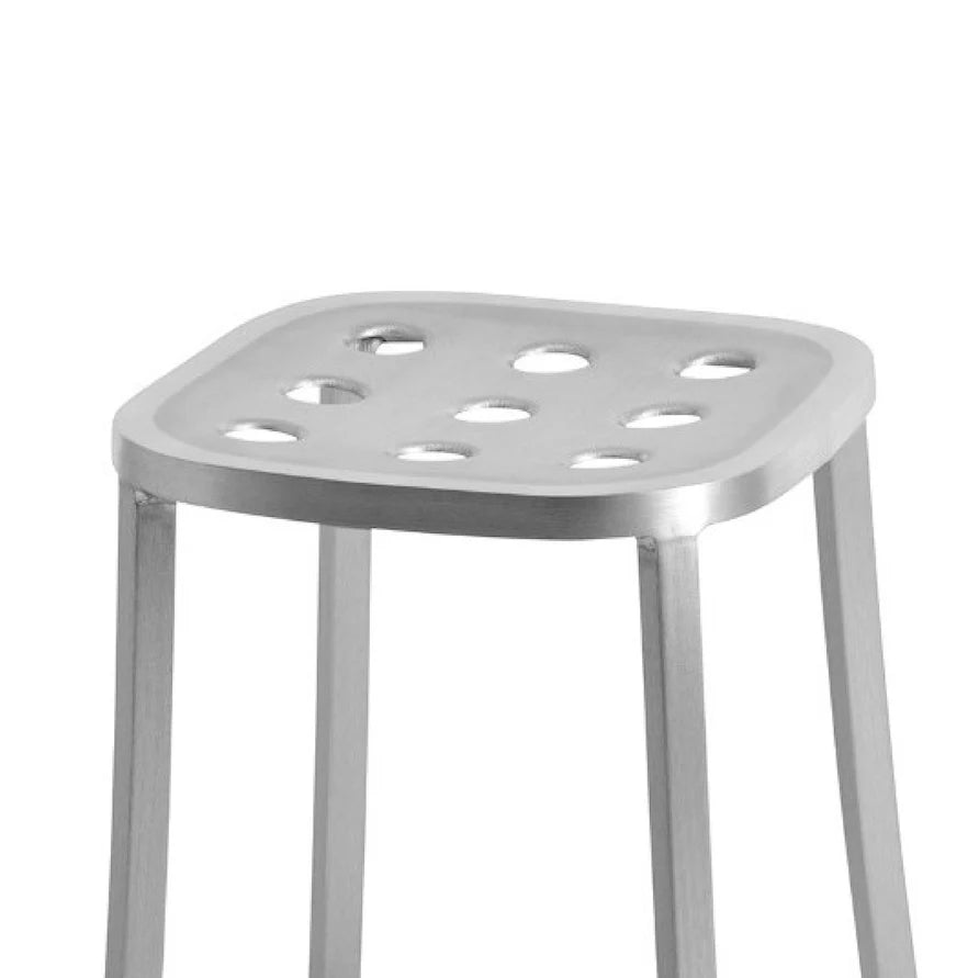 Emeco 1 Inch® All Aluminum Stool by Jasper Morrison