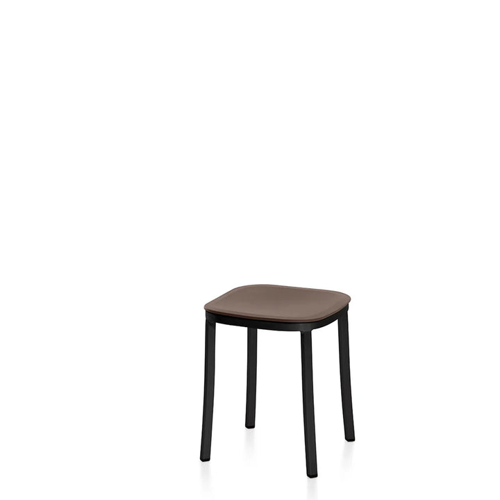 Emeco 1 Inch® Small Stool with Recycled Plastic Seat by Jasper Morrison