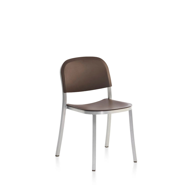 Emeco 1 Inch® Side Chair with Recycled Plastic Seat by Jasper Morrison