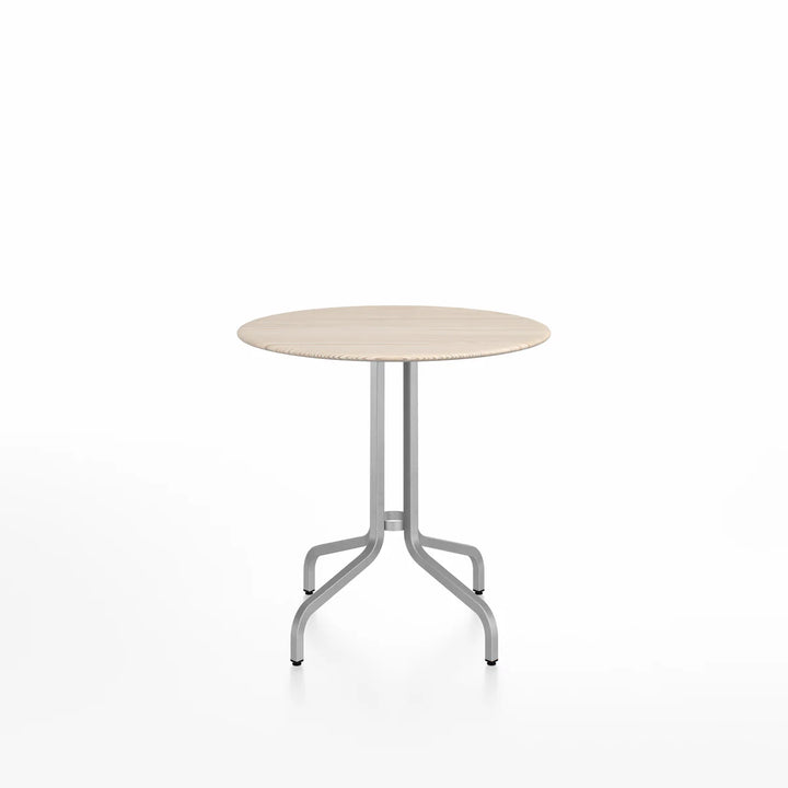 Emeco 1 Inch® Round Café Table by Jasper Morrison 24inch Brushed Aluminum