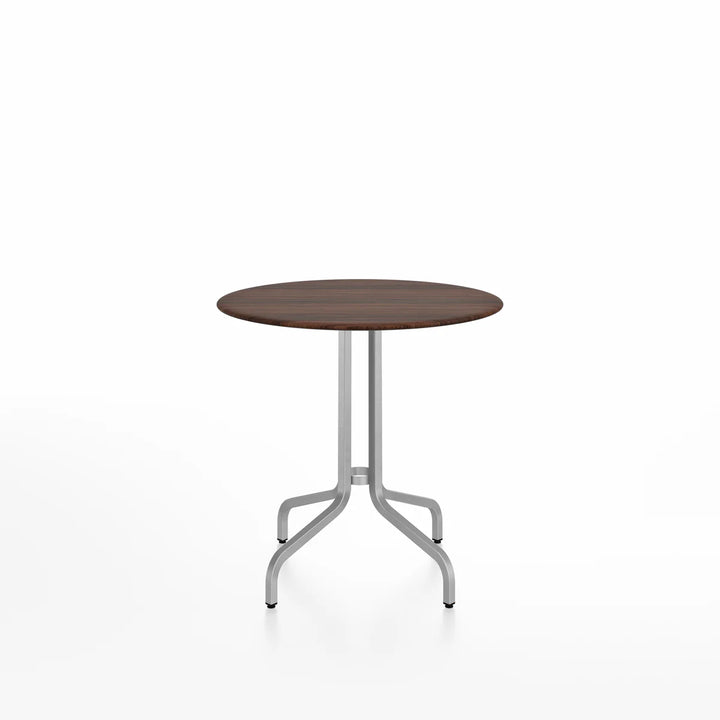 Emeco 1 Inch® Round Café Table by Jasper Morrison 24inch Brushed Aluminum