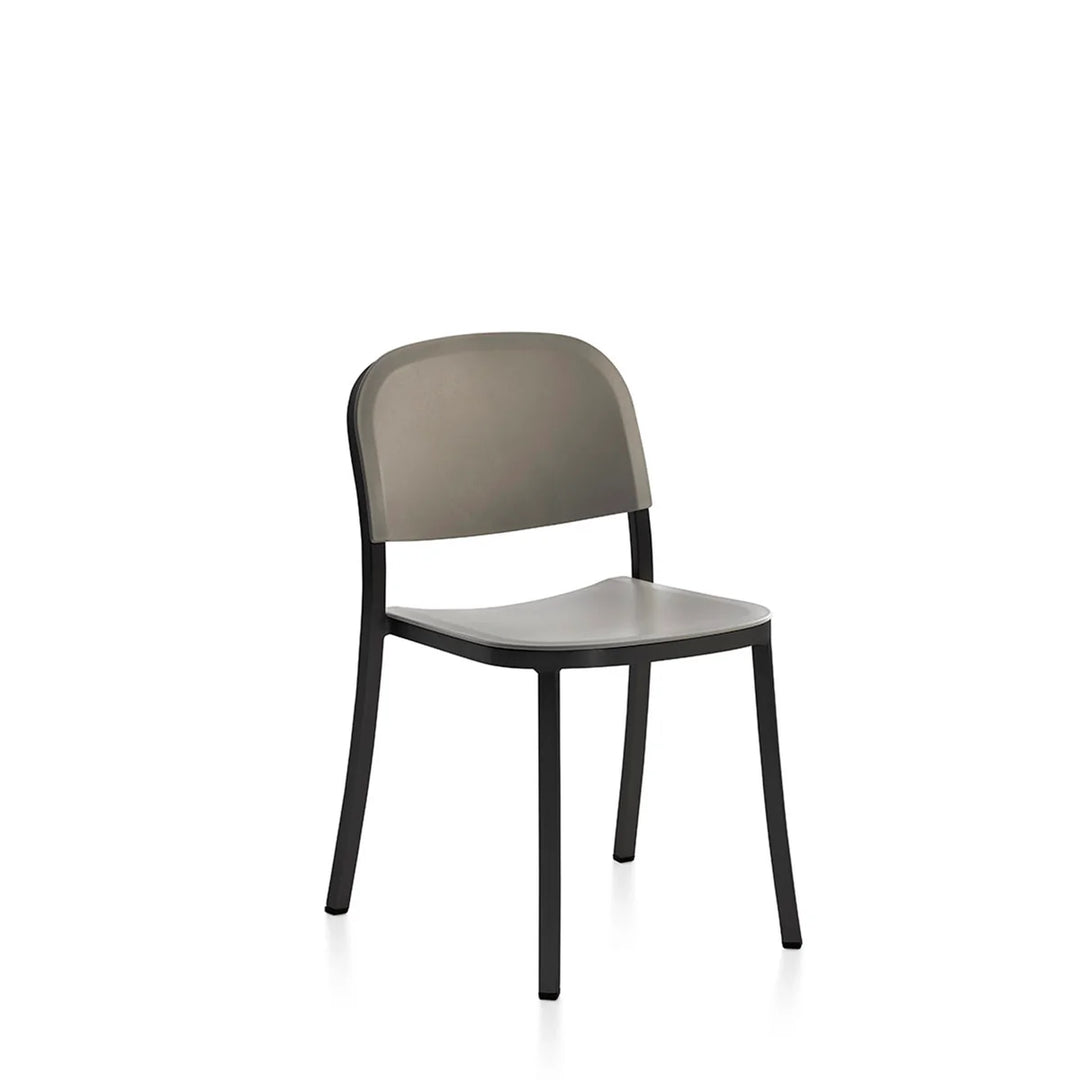 Emeco 1 Inch® Side Chair with Recycled Plastic Seat by Jasper Morrison