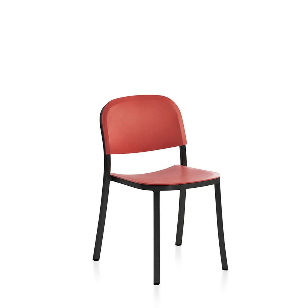 Emeco 1 Inch® Side Chair with Recycled Plastic Seat by Jasper Morrison