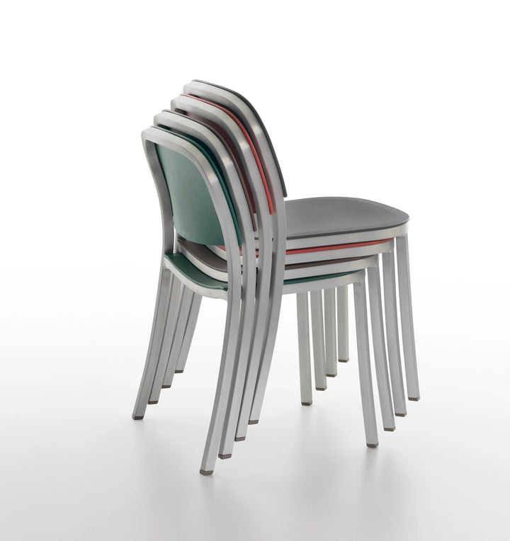 Emeco 1 Inch® Side Chair with Recycled Plastic Seat by Jasper Morrison