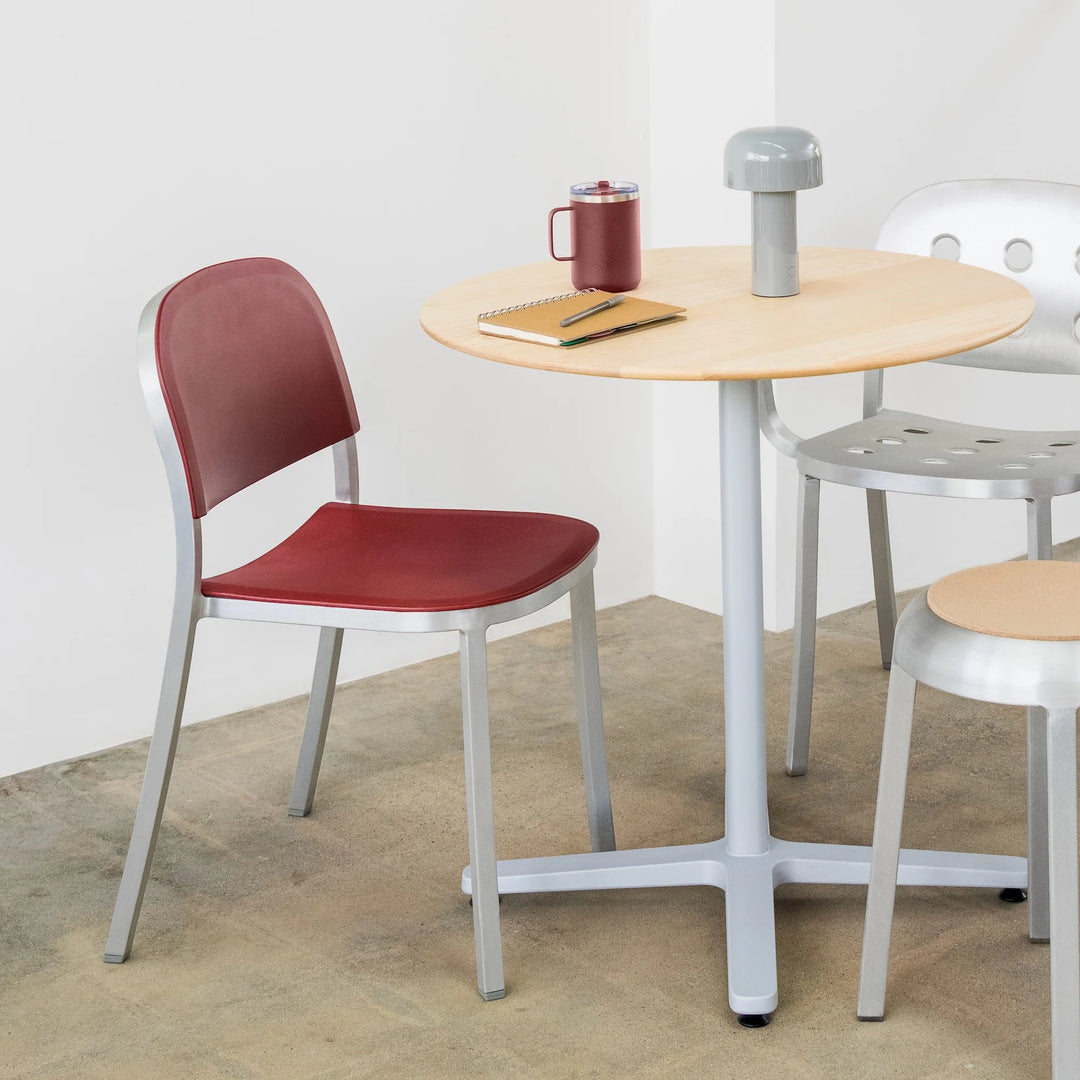Emeco 1 Inch® Side Chair with Recycled Plastic Seat by Jasper Morrison