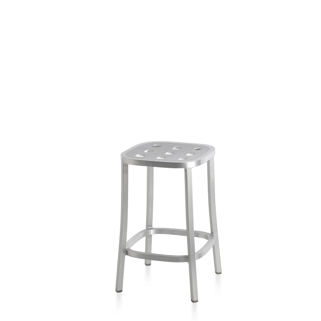 Emeco 1 Inch® All Aluminum Stool by Jasper Morrison