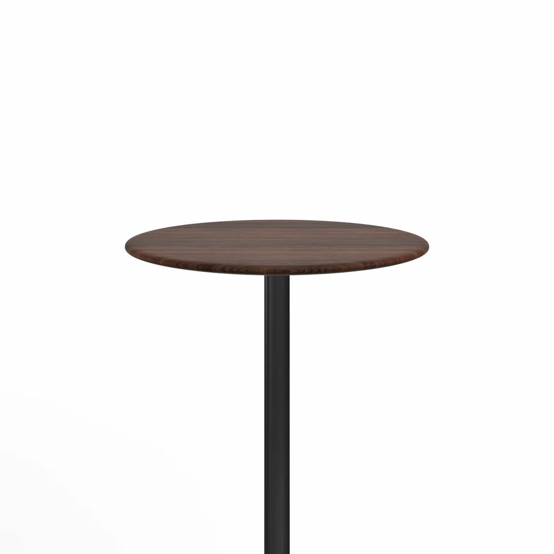 Emeco 2 Inch® X Base Bar Table, 30inches Black Powder Coated Round by Jasper Morrison