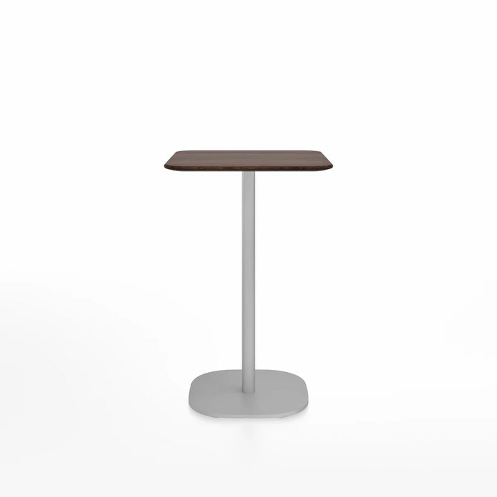 Emeco 2 Inch® X Base Counter Table, 30inches Silver Powder Coated Square by Jasper Morrison