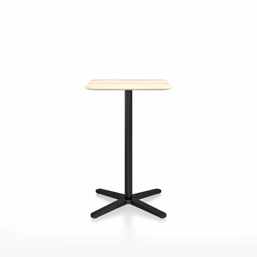 Emeco 2 Inch® X Base Counter Table, 30inches Black Powder Coated Square by Jasper Morrison
