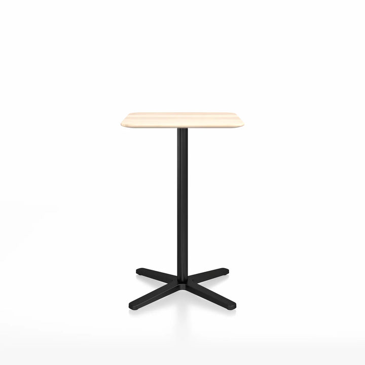 Emeco 2 Inch® X Base Counter Table, 30inches Black Powder Coated Square by Jasper Morrison