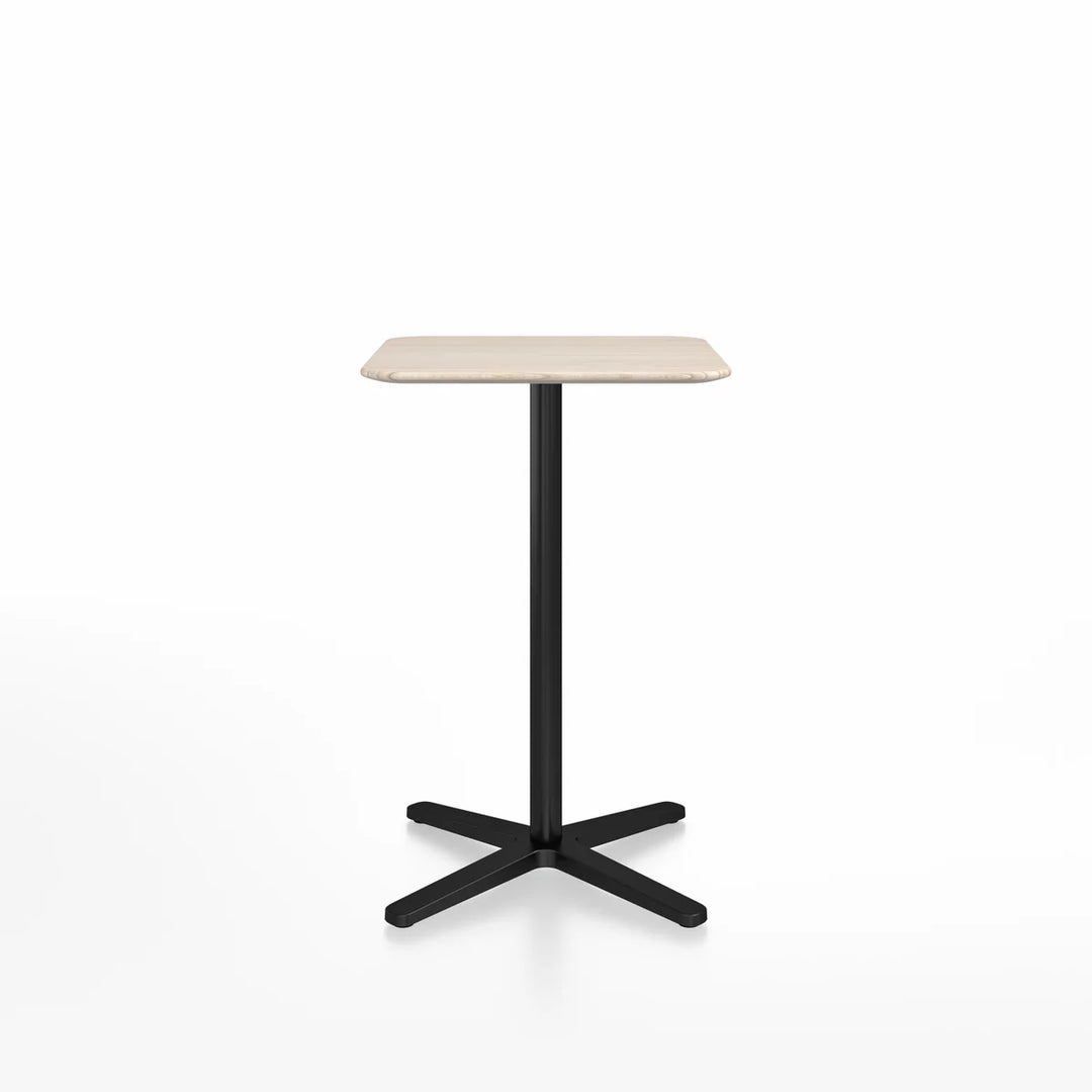 Emeco 2 Inch® X Base Counter Table, 30inches Black Powder Coated Square by Jasper Morrison