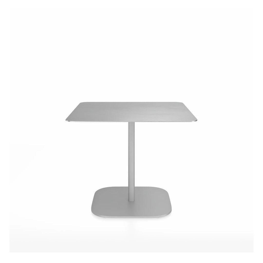 Emeco 2 Inch® Flat Base Café Table by Jasper Morrison 30inches Hand Brushed
