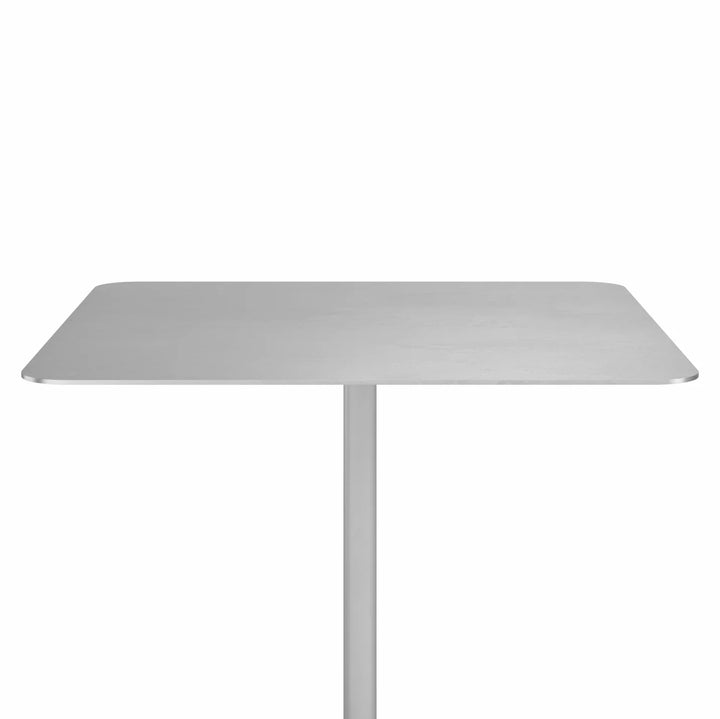 Emeco 2 Inch® Flat Base Café Table by Jasper Morrison 30inches Hand Brushed