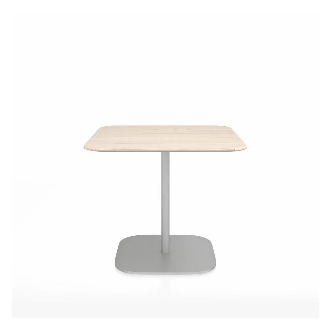 Emeco 2 Inch® Flat Base Café Table by Jasper Morrison 30inches Hand Brushed