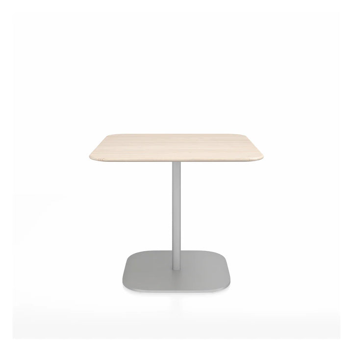 Emeco 2 Inch® Flat Base Café Table by Jasper Morrison 30inches Hand Brushed
