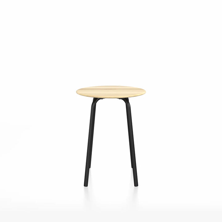 Emeco 24" Black Powder Coated Parrish Café Table, Round by Konstantin Grcic