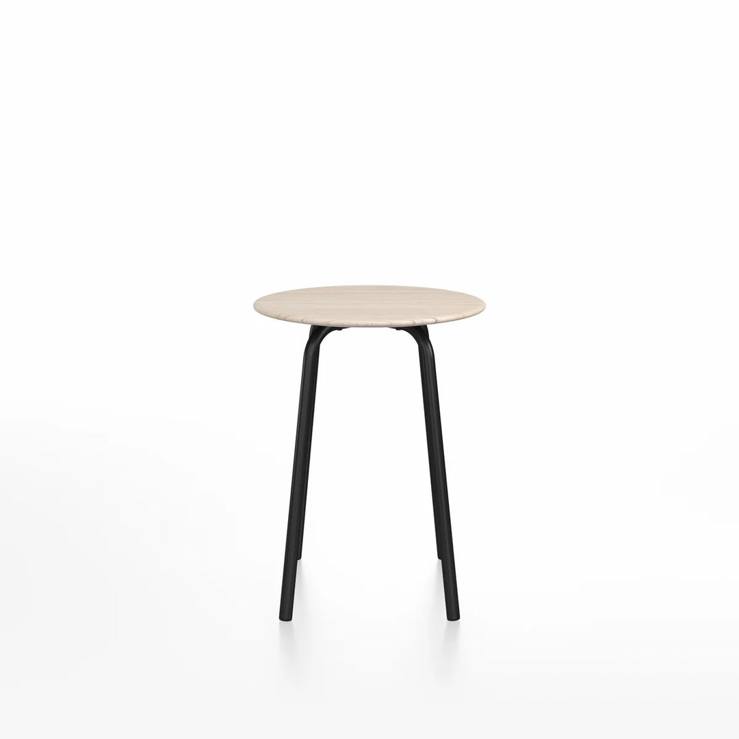 Emeco 24" Black Powder Coated Parrish Café Table, Round by Konstantin Grcic
