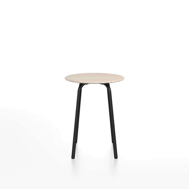 Emeco 24" Black Powder Coated Parrish Café Table, Round by Konstantin Grcic