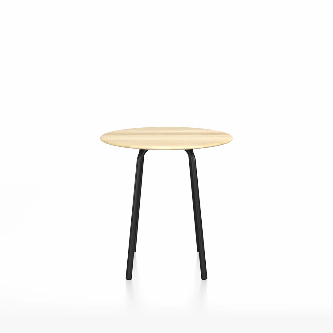 Emeco 30" Black Powder Coated Parrish Café Table, Round by Konstantin Grcic