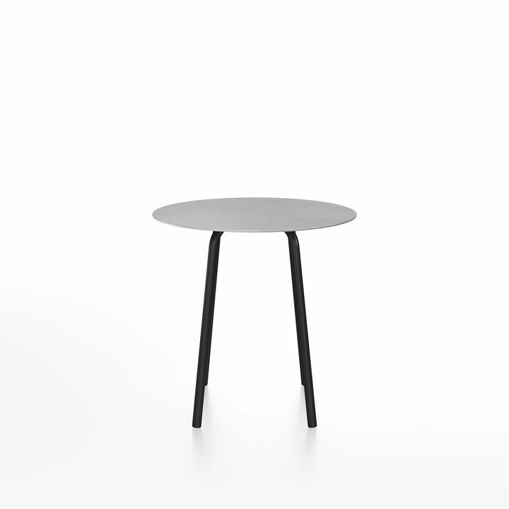 Emeco 30" Black Powder Coated Parrish Café Table, Round by Konstantin Grcic