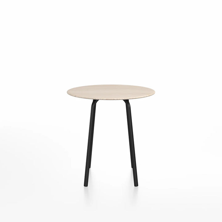 Emeco 30" Black Powder Coated Parrish Café Table, Round by Konstantin Grcic