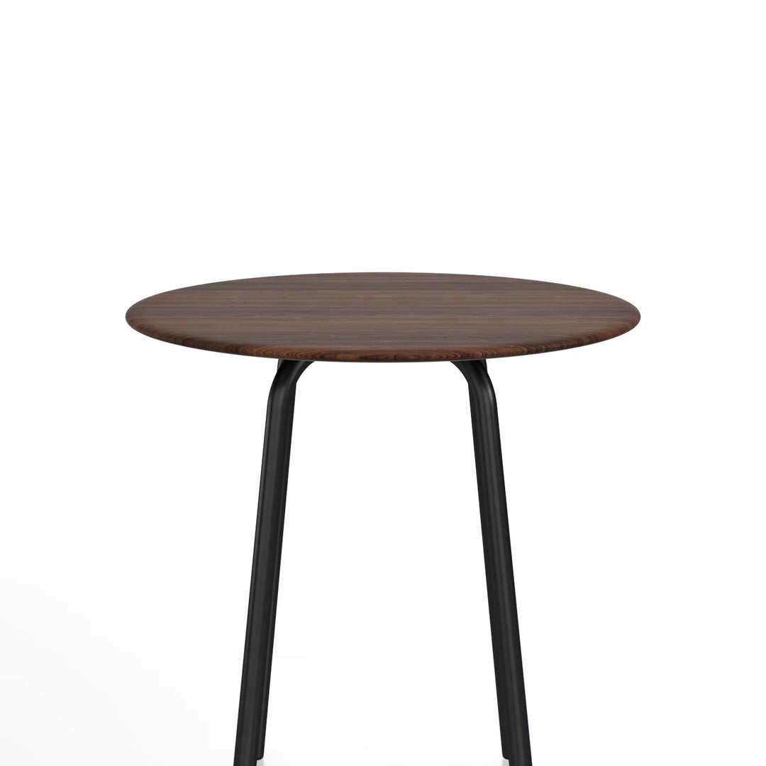 Emeco 30" Black Powder Coated Parrish Café Table, Round by Konstantin Grcic