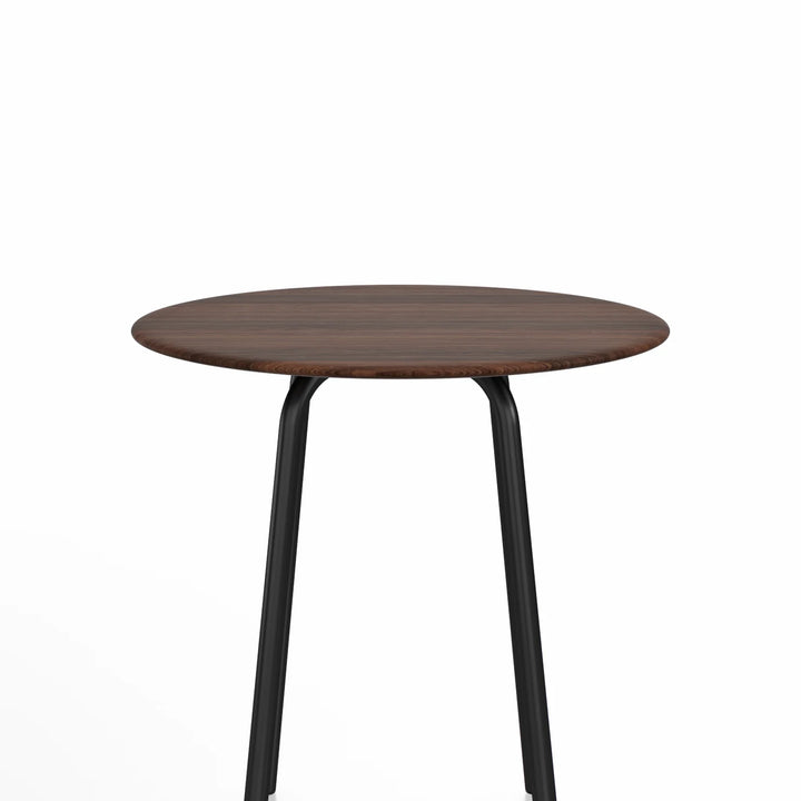 Emeco 30" Black Powder Coated Parrish Café Table, Round by Konstantin Grcic
