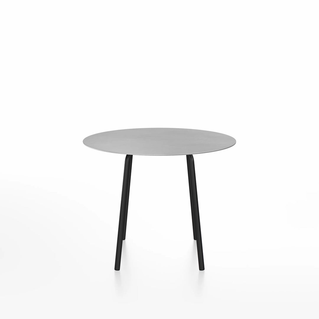 Emeco 36" Black Powder Coated Parrish Café Table, Round by Konstantin Grcic