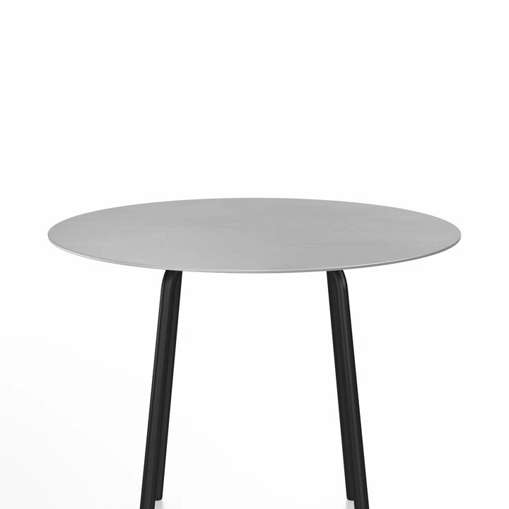 Emeco 36" Black Powder Coated Parrish Café Table, Round by Konstantin Grcic