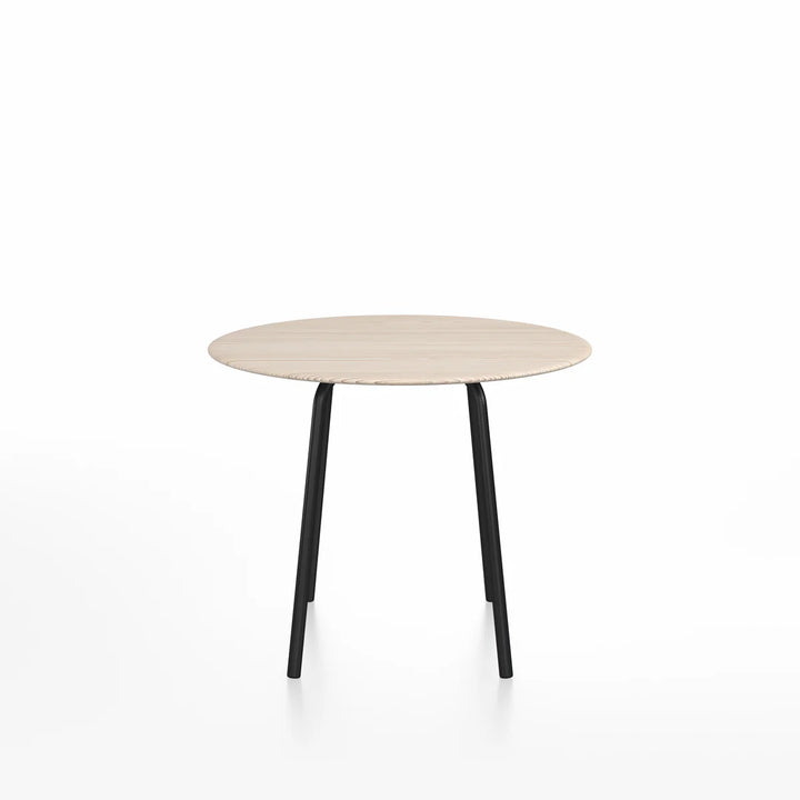 Emeco 36" Black Powder Coated Parrish Café Table, Round by Konstantin Grcic