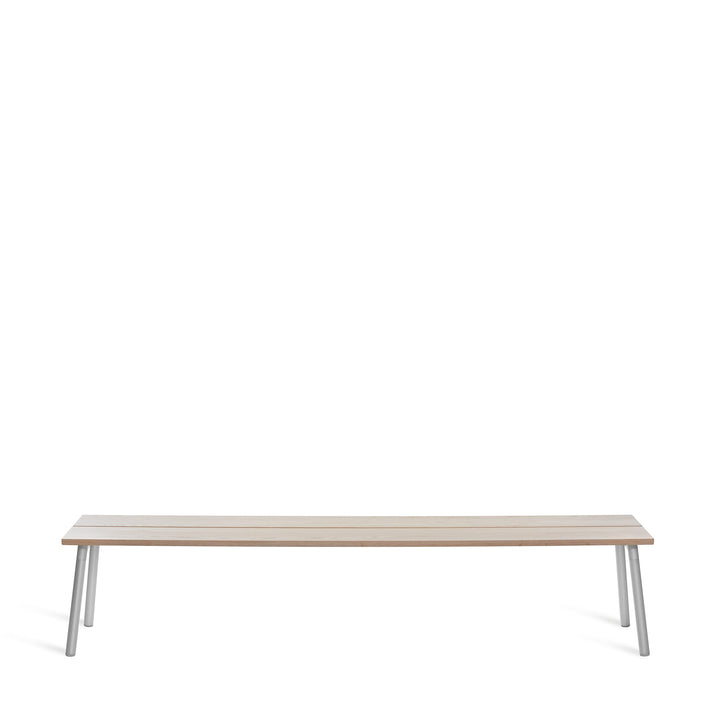 Emeco Run 4-Seat Bench – Clear Anodized | Sam Hecht & Kim Colin